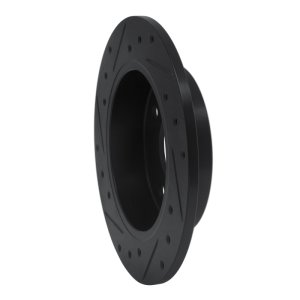 Infiniti G20 Brake Rotor (1) - Rear Right - R1 Concepts - Drilled & Slotted - Black - `90-`06